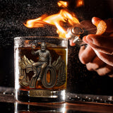 Custom Any Photo, Perfect Gift For Dad, Grandpa - Personalized Birthday Whiskey Glass