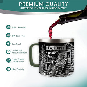 Ew, People - Personalized Camping Insulated Coffee Mug Travel Tumbler
