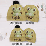 Love Frogs - Personalized Frog Beanie Hat