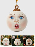 Whimsical Face - Personalized Ornament