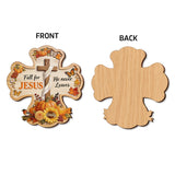 Fall For JESUS - Personalized Christian Wood Sign With Stake