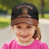 Custom Any Photo Congrat On Being My Brother - Personalized Sibling Classic Cap