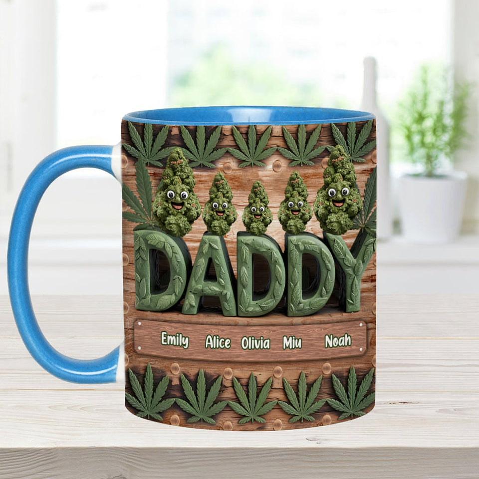 Best Dope Dad - Personalized Father Accent Mug