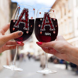Love Wine - Personalized Wine Wine Glass With Long Stem