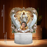 My Mom Was So Amazing - Personalized Memorial Mother Shaped Plaque Light Base