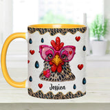 Crazy Chicken Lady - Personalized Chicken Accent Mug