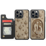 The Holy Family - Personalized Christian Fully Printed Wallet Phone Case