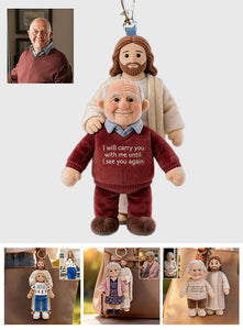 Custom Any Photo - Personalized Memorial Plush Keychain