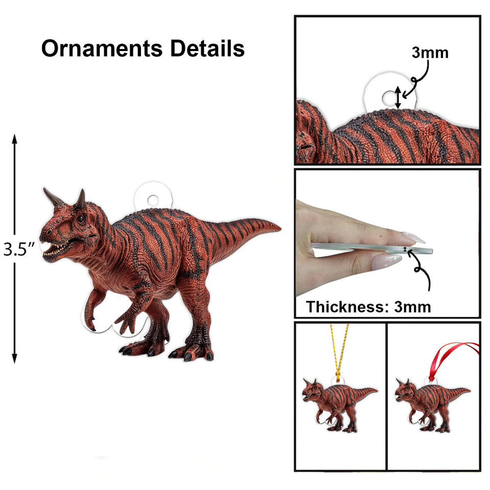 24 Dinosaurs Species Gift For Boys - Personalized Kid Folded Advent Calendar With Ornaments