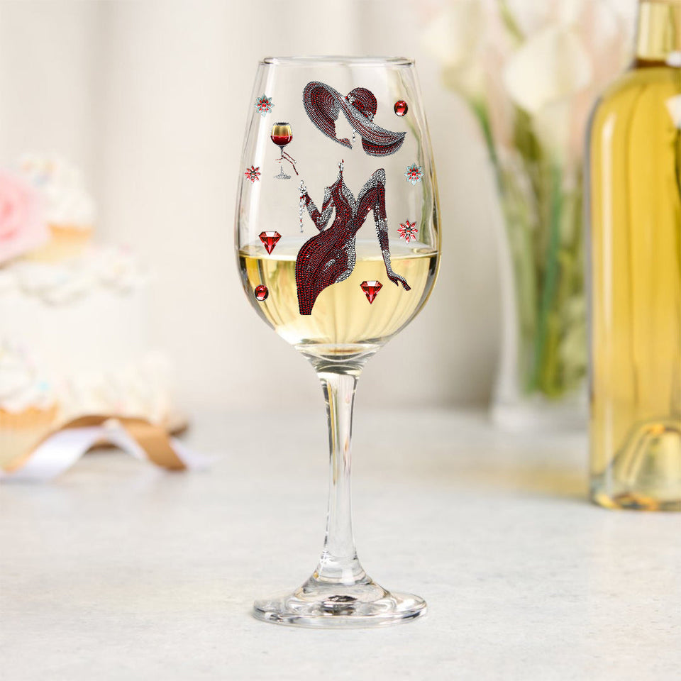 Love Wine - Personalized Wine Wine Glass With Long Stem