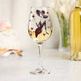 Love Wine - Personalized Wine Wine Glass With Long Stem