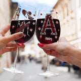 Love Wine - Personalized Wine Wine Glass With Long Stem