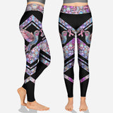 Colibri rose - Sweat à capuche et legging personnalisés pour la sensibilisation au cancer du sein