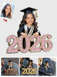 Custom Any Photo Happy Graduation Gift - Personalized Graduation Pin