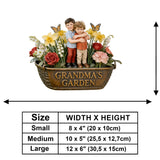 Custom Any Photo My Beautuful Garden - Personalized Grandma Wooden Wall Mount Sign