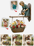 Custom Any Photo My Beautuful Garden - Personalized Grandma Wooden Wall Mount Sign