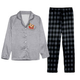 Santa Is Not The Only One Coming - Personalized Couple Button Down Pajamas