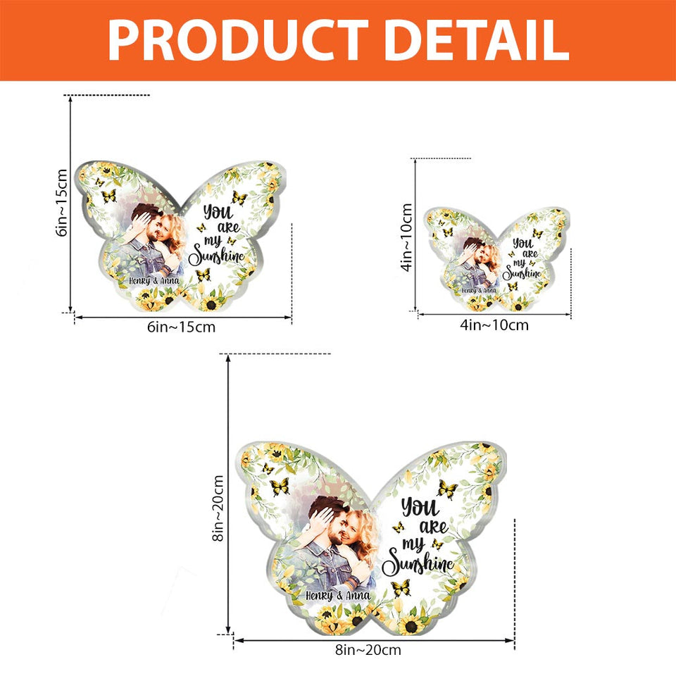 You Are My Sunshine - Personalized Mother Custom Shaped Acrylic Plaque