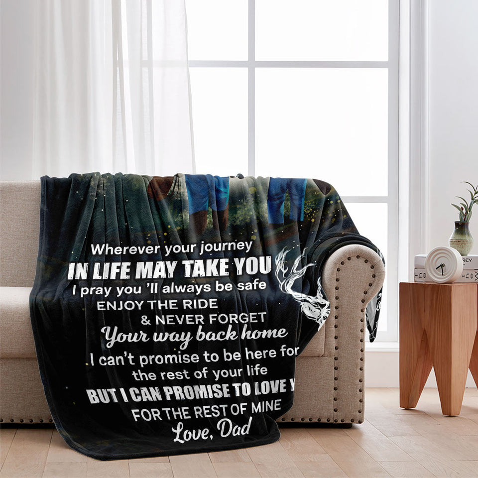 To My Son - Personalized Hunting Blanket
