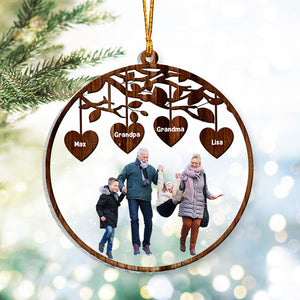 Grandkids 2023 - Personalized Grandma Transparent Ornament