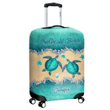 Salty Lil' Beach - Personalized Turtle Luggage Cover