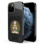I’m Mostly Peace Love And Light - Personalized Yoga Clear Phone Case
