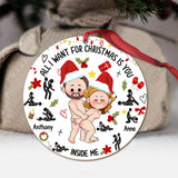 All I Want For Christmas - Personalized Couple Ornament