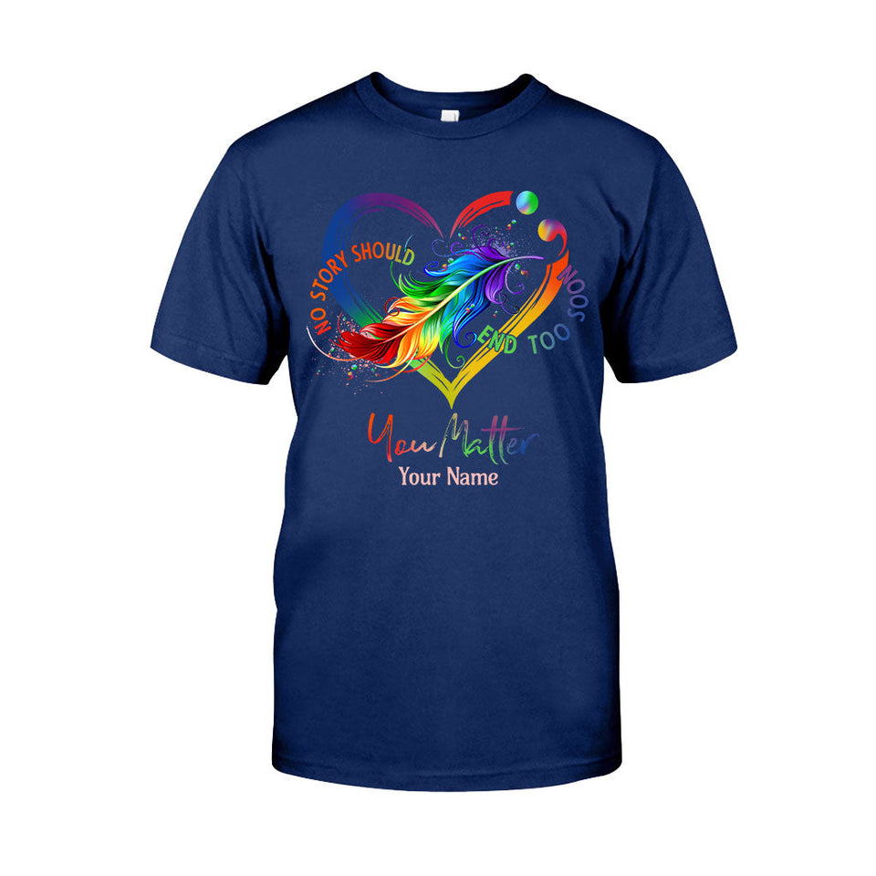 Votre vie compte - T-shirt et sweat à capuche personnalisés pour la prévention du suicide