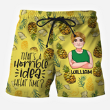That's A Horrible Idea - Personalized Sea Lover Hawaiian Shirt & Men Shorts