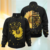 Proud To Be A Nurse - Personalized Nurse Zip Jacket