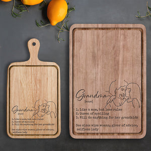 Grandma's Definition - Personalized Grandma Cutting Board