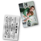 To My Dad - Gift for dad, grandma, grandpa, mom, uncle, aunt - Personalized Wallet Insert Card