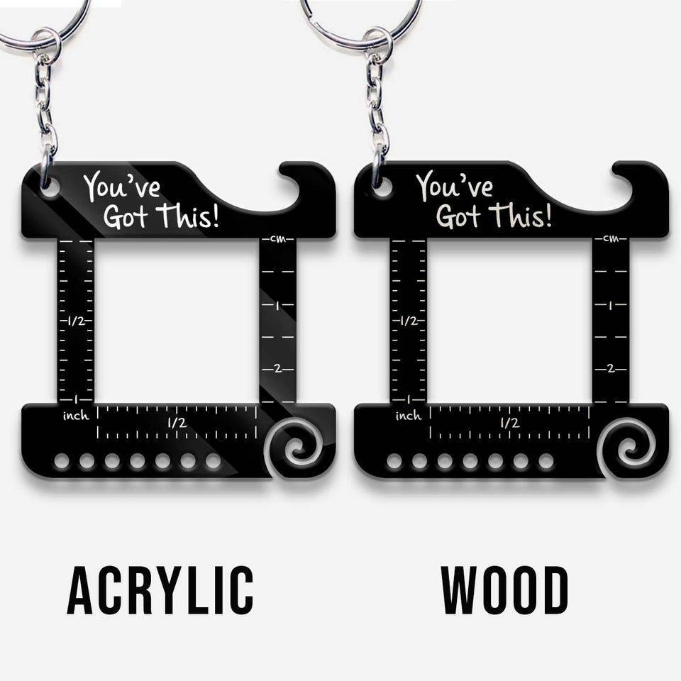 You’ve Got This! - Personalized Knitting Keychain