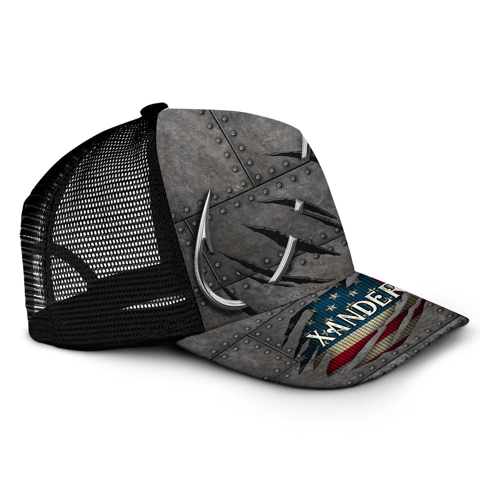 Fishing Hook Cool Design - Personalized Fishing Trucker Hat