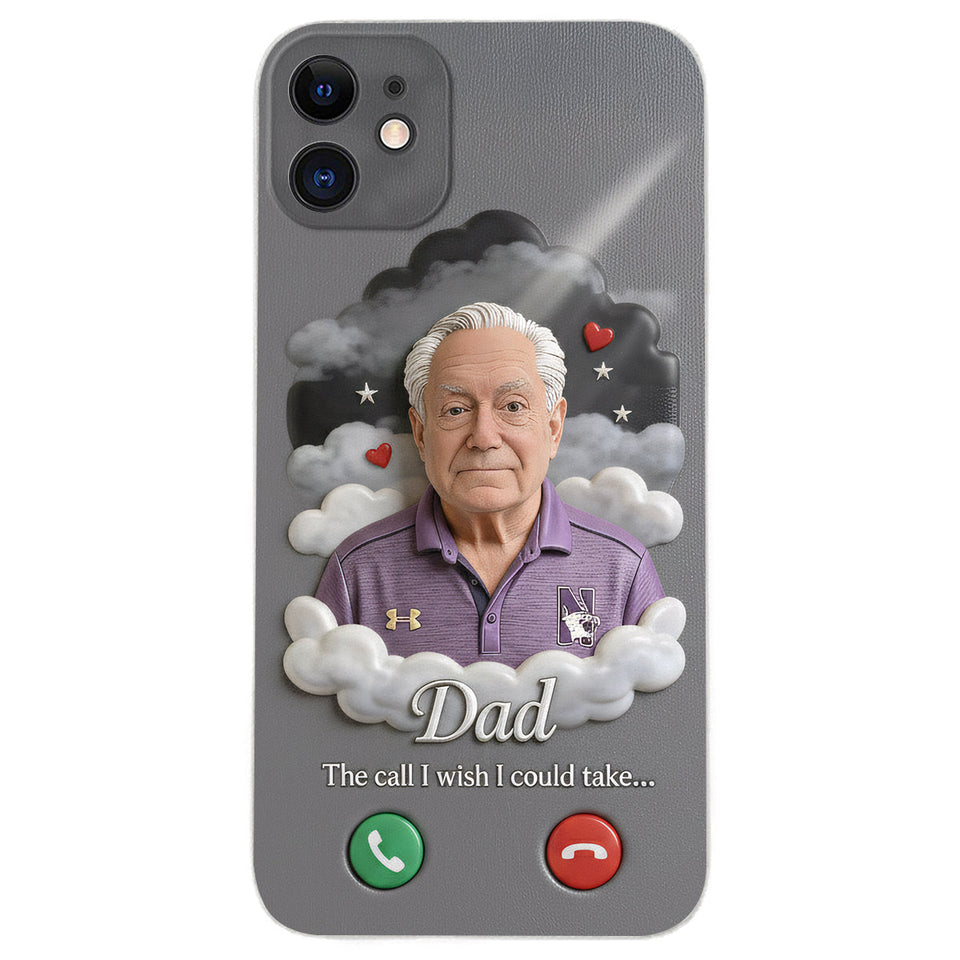 L'appel que j'aurais aimé pouvoir prendre... - Étui de téléphone commémoratif personnalisé en cuir