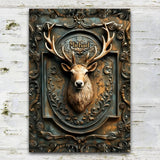 Deer Hunting - Personalized Hunting Rectangle Metal Sign