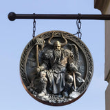 Viking - Personalized Viking Round Metal Sign