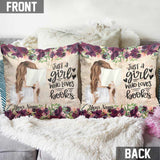 Book Lover - Personalized Throw Pillow