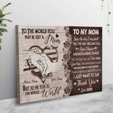 To My Mom - Personalized Mother's Day Police Officer Poster
