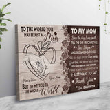 To My Mom - Personalized Mother's Day Teacher Poster