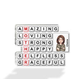 Mom Scrabble Tile - Personalized Mother's Day Mother Custom Shaped Acrylic Plaque