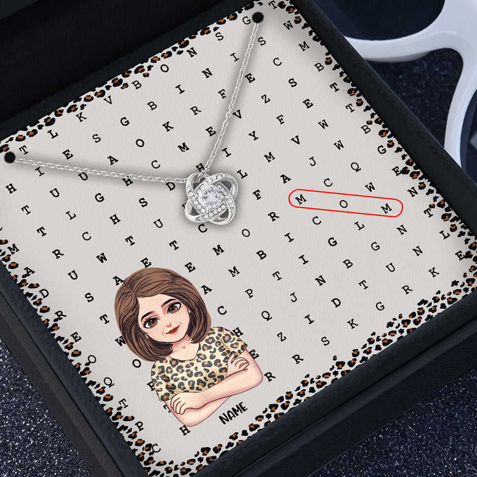 Mom Scrabble Puzzle - Personalized Mother's Day Mother Necklace
