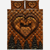 Next To You - Personalized Horse Quilt Set