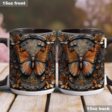 Beautiful Monarch - Personalized Butterfly Accent Mug