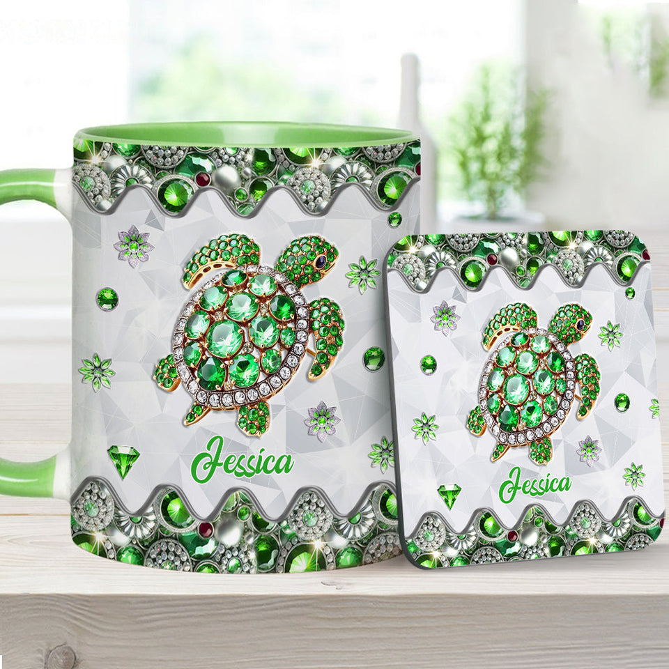 Love Turtles - Personalized Turtle Accent Mug