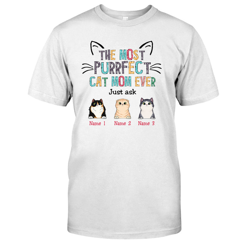 Furrfect Cat Mom - Personalized Mother's Day Cat T-shirt and Hoodie