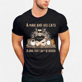 A Man And His Cats - Personalized Father's Day Cat T-shirt and Hoodie
