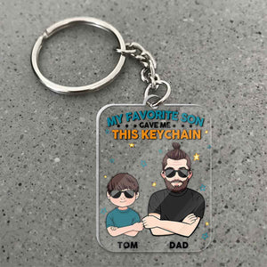 My Favorite Child - Personalized Father Transparent Keychain