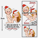 Doing Each Other - Personalized Couple Custom Shaped Keychain