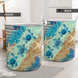 Beach Please Turtle Storage Basket